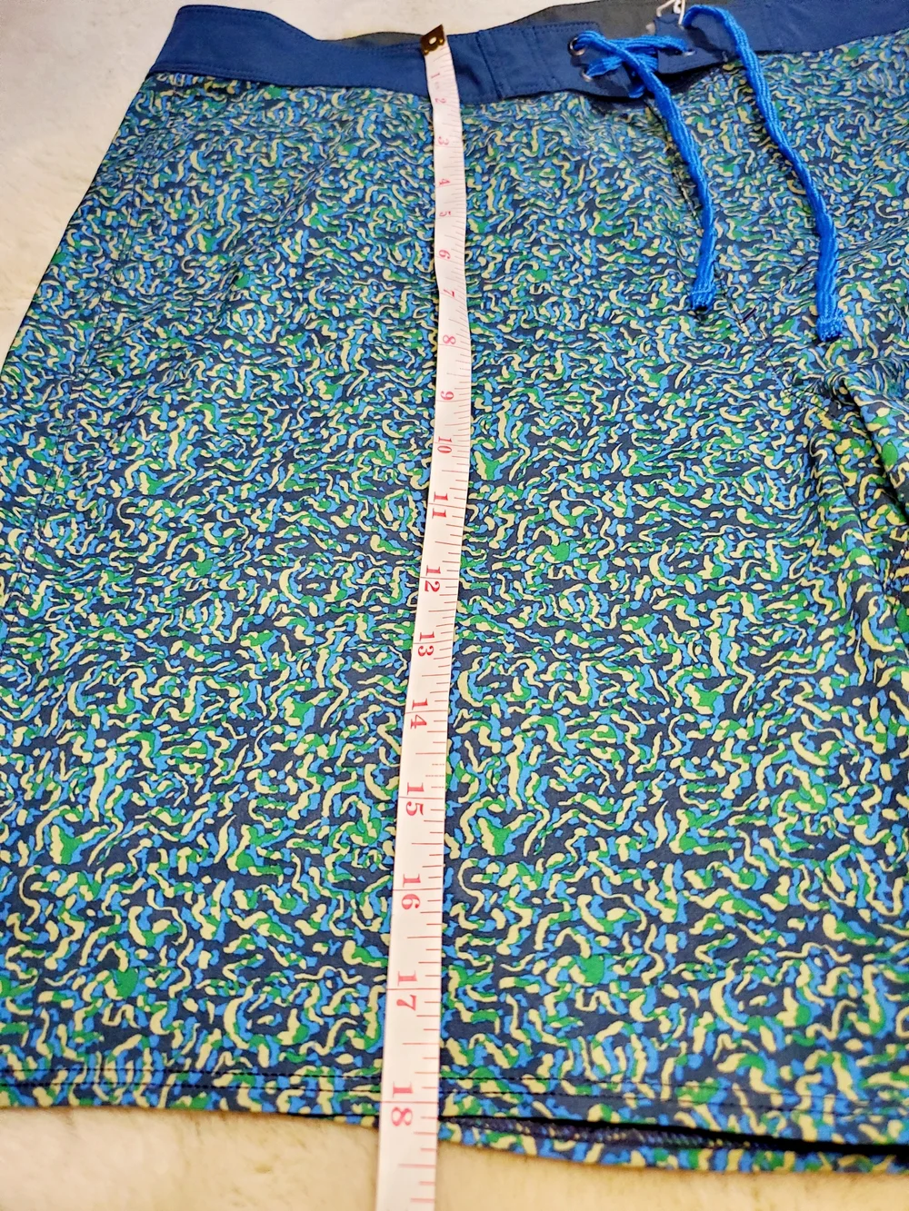 Patagonia Hydro Series Board Shorts Men's 36 Blue Green Surf Swim Beach Outdoor